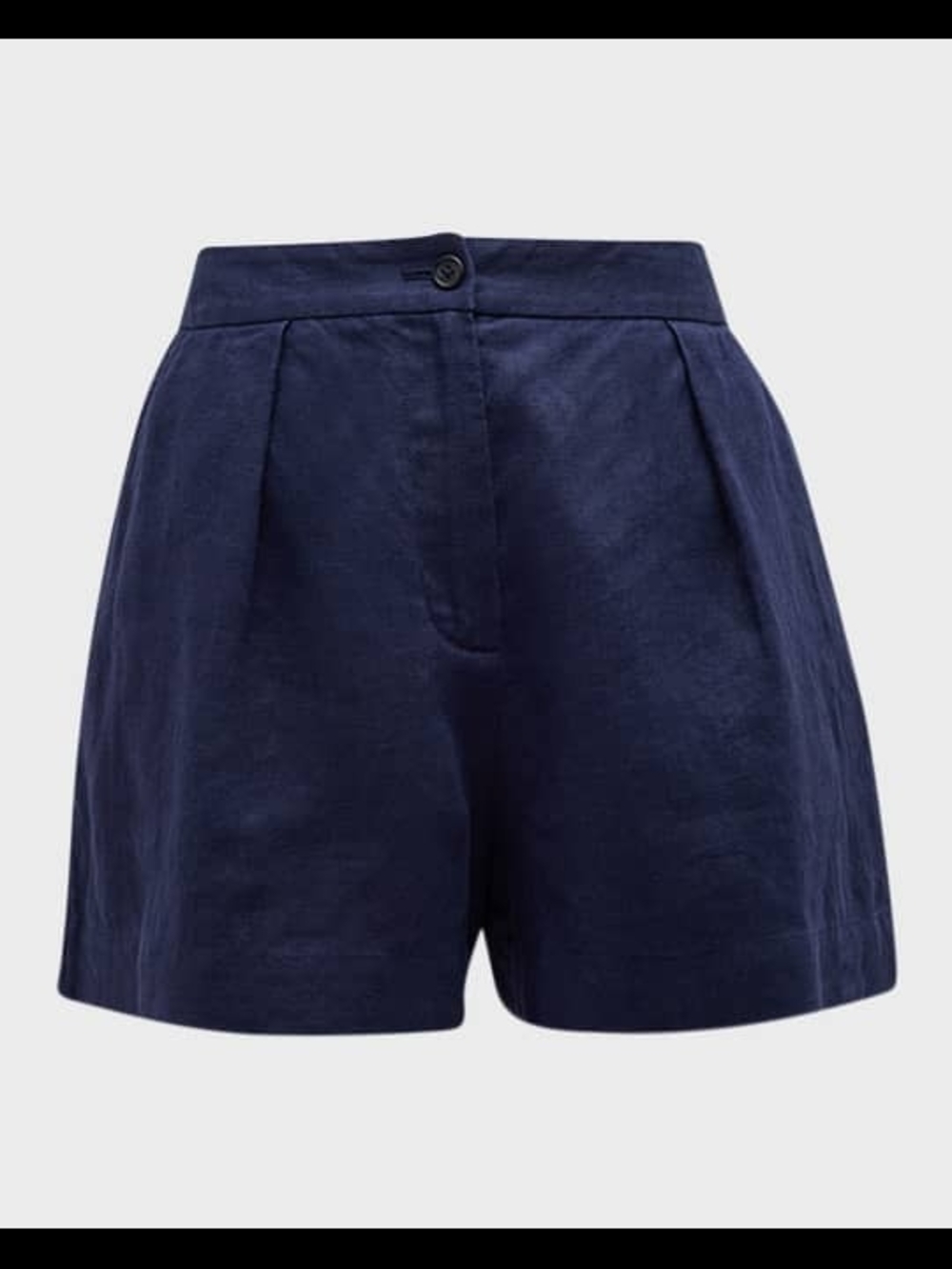 ATM Anthony Thomas Melillo Linen Pleated Shorts Navy Size 4 NWT
